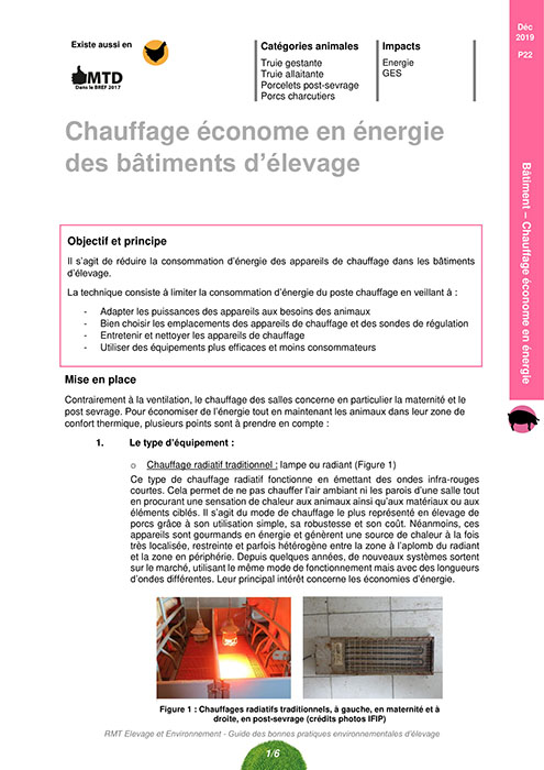 Chauffage des bâtiments économe en énergie