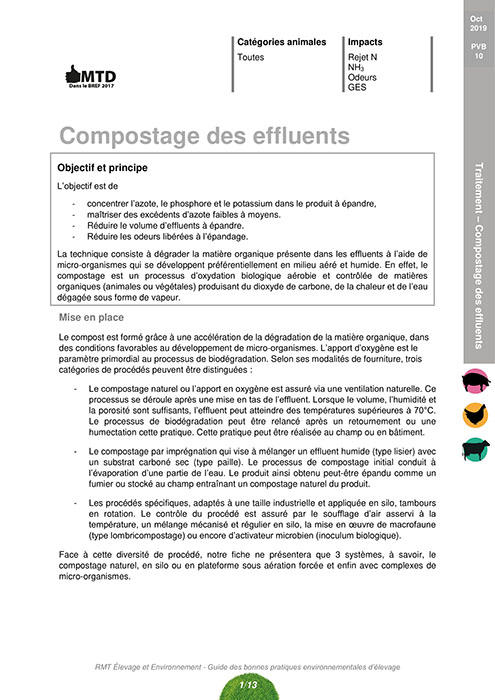 Compostage des effluents 