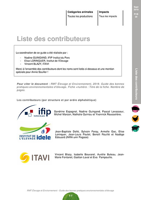 Tableau récap auteurs